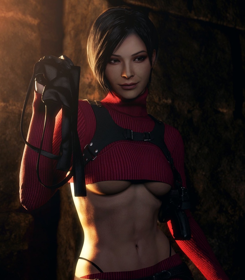 1girl 1girl 1girls 3d 3d_(artwork) 3d_model abs ada_wong ada_wong_(adriana) alter_costume asian asian_female sport_female bare_stomach black_g-string black_hair black_panties black_thong black_thong_panties bob_cut bra_removed Breasts Capcom 休闲服装 Clothes_female dress cut_clothes dark_hair dbd dead_by_day浅 暴露丁字裤 暴露内裤 暴露丁字裤 眉毛 睫毛 眼影 丁字裤咧嘴笑 高腿内裤 拿着_胸罩 拿着_物体 皮套 人皮_马具 浅肤色_女性口红 化妆 中等_乳房 无胸罩 苍白_皮肤内裤 内裤_可见内裤_可见_穿透_服装 内裤_窥视 手枪 红色_口红 resident_evil resident_evil_4 resident_evil_4 resident_evil_4_remake 诱人 诱惑_外观 诱人_微笑 衬衫_举起衬衫_短_头发微笑 smile_at_viewer 独奏_fe男性 独奏_焦点 肚子 字符串_内裤 毛衣_举起毛衣_上 脱衣服 挑逗 戏弄 戏弄_观众 丁字裤 丁字裤_内裤 丁字裤_偷看 丁字裤_肩带 肚子高领 高领毛衣 under_boob脱衣服字2