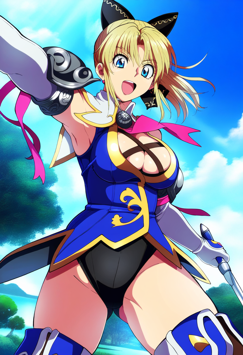 1girl 诱人的 大胸 金发女郎 蓝发 蓝眼睛 cassandra_alexandra 乳沟 衣着 nightcore_(艺术家) 项目_灵魂 silf 灵魂_calibur 灵魂_calibur_ii 灵魂_calibur_iii 灵魂_calibur_vi 大腿_高靴子