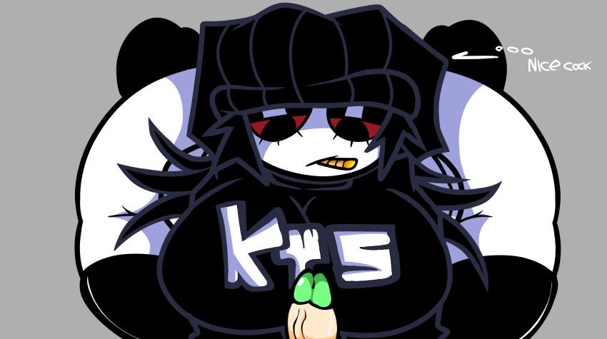 ... 1boy 1girl 1girl1boy 屁股 black_hair black_hat black_shirt 胸部 dick mr.jeffrey naxifemale naxinet Nice_cock red_eyes thicc White_body White_skin