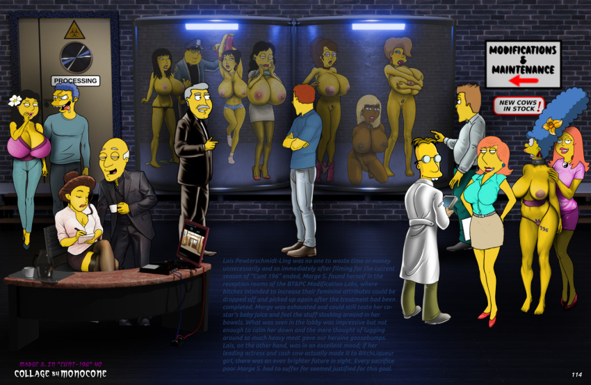 old_up american_dad avery_bullock big_breasts bonnie_swanson crossover doctor_frink family_guy francine_smith high_heels 人类内衣 lois_griffin marge_simpson milf moe_szyslak 单锥丝袜 the_simpsons 大腿_高靴子