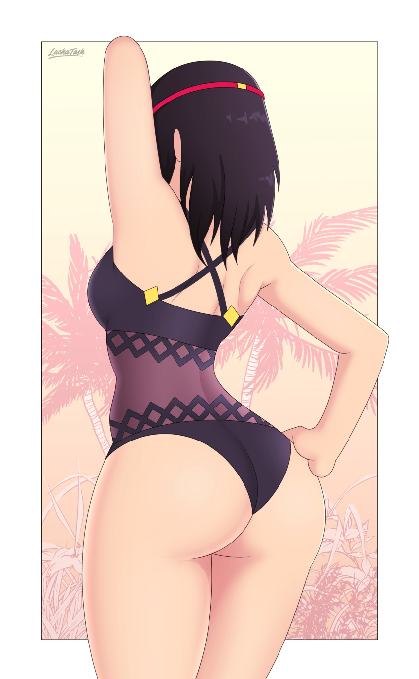 1girl 1girl 诱人屁股比基尼 bubble_butt faces_viewer needatask morag_ladair 任天堂泳衣 xenoblade_(系列) xenoblade_chronicles_2