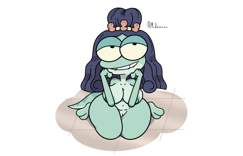 1girl 1girl absurd_res 两栖类 amphibia_(系列) 两栖类 弯腰 大眼 咬咬 咬唇 乳房 迪士尼 兴奋 生殖器 green_body green_skin high_res lady_olivialooking_at_viewerlooking_pleasuredlooking_up mr_valentine00 蝾螈乳头 裸体阴户蝾螈_(两栖类) Short_stack 微笑直发尾巴