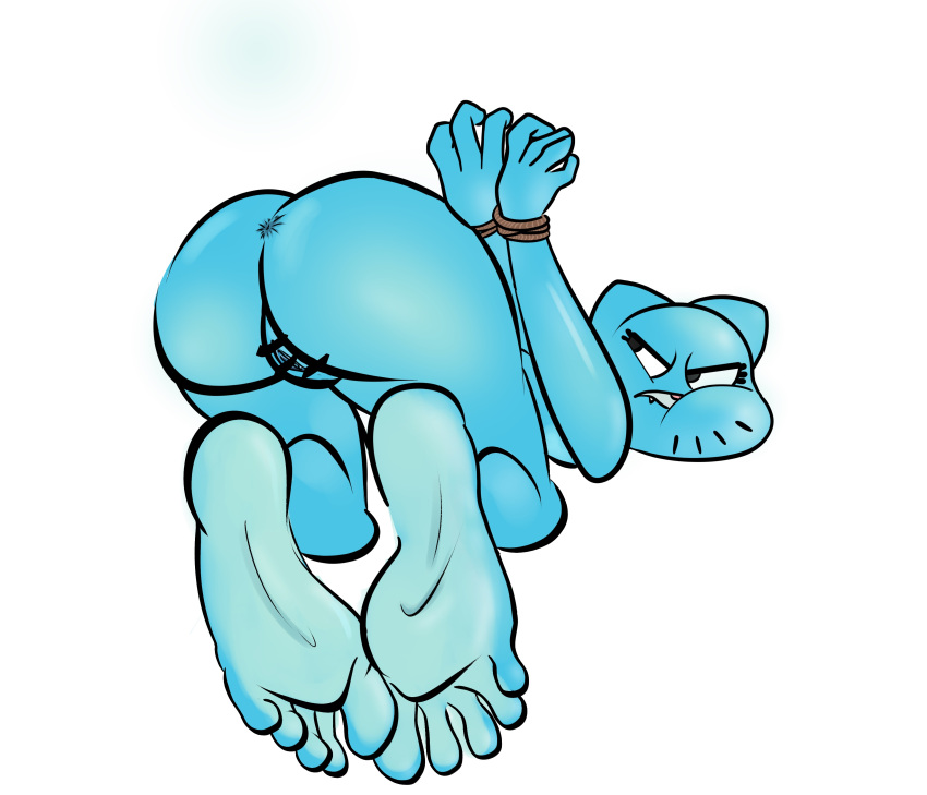 1girl 生气 愤怒的脸 恼怒的肛门 屁股 赤脚 大屁股 蓝色毛皮 束缚 卡通网络审查 审查阴户 dat_ass 国内猫 脚 女性 脚恋物癖 脚_焦点 毛茸茸的手_背后 乔_性感 乔性成熟_女性摩洛伊斯兰解放阵线 妮可_瓦特森 裸体 裸体_女性在地板上 无意义_审查阴部绳索_束缚 独奏 独奏_fe男性 the_amazing_world_of_gumballvisible_anusvisible_pussy