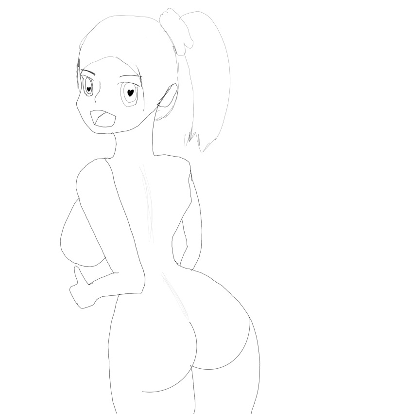 大屁股 大胸 心形瞳孔 马尾辫 粗大腿 细腰