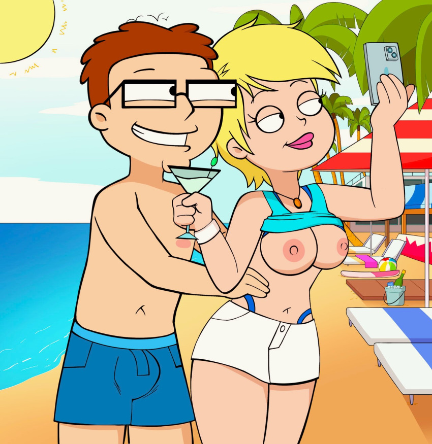 美国爸爸 乳房 勃起乳头 勃起内衣 眼镜 杰西卡·拉普兰斯基 自拍照 短裤 史蒂夫·史密斯 大腿