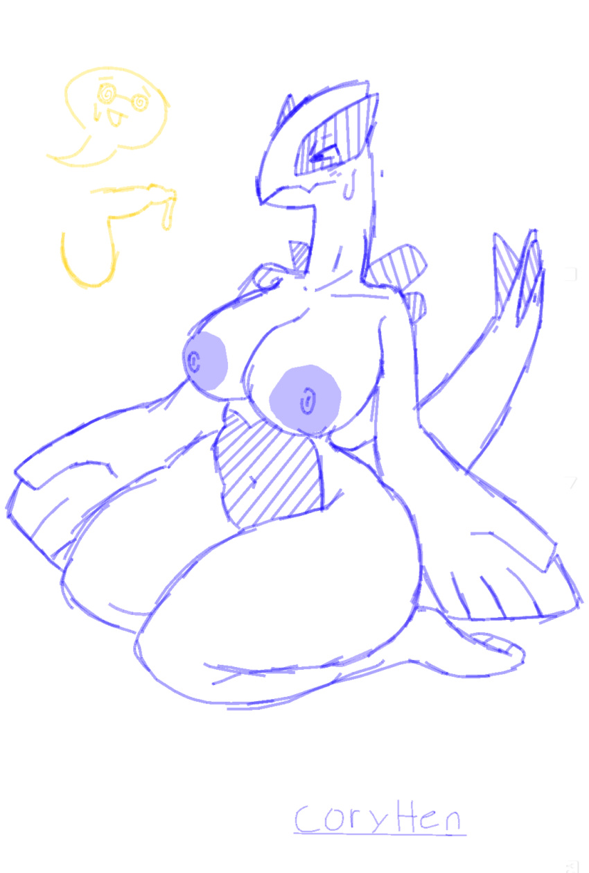 艺术家名字 大手 鸟胸 coryhen_(艺术家) dissappointed_look Flying_type gen_2_pokemon legend_pokémon lugia on_knees 口袋妖怪 pokemon_(species) 小阴茎 言语_泡沫 汗滴 漩涡_眼镜 翅膀