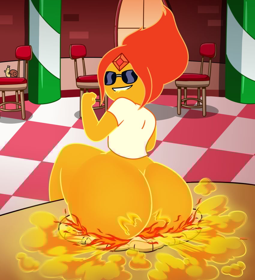 1girl 1girl 1girl 2d 2d_(artwork) Adventure_time 屁股 big_ass big_ass biting_lip 无底 卡通_网络 放屁 放屁 云 放屁 恋物癖 放屁 脂肪 屁股 脂肪屁股 火焰 公主 巨大的屁股 巨大的屁股 看着观众 向后看 观众 橙色皮肤 披萨 后视 红色头发 坐在食物上 蜗牛(冒险时间) 独奏焦点 太阳镜 文本 厚屁股厚屁股汤姆佐·华纳兄弟
