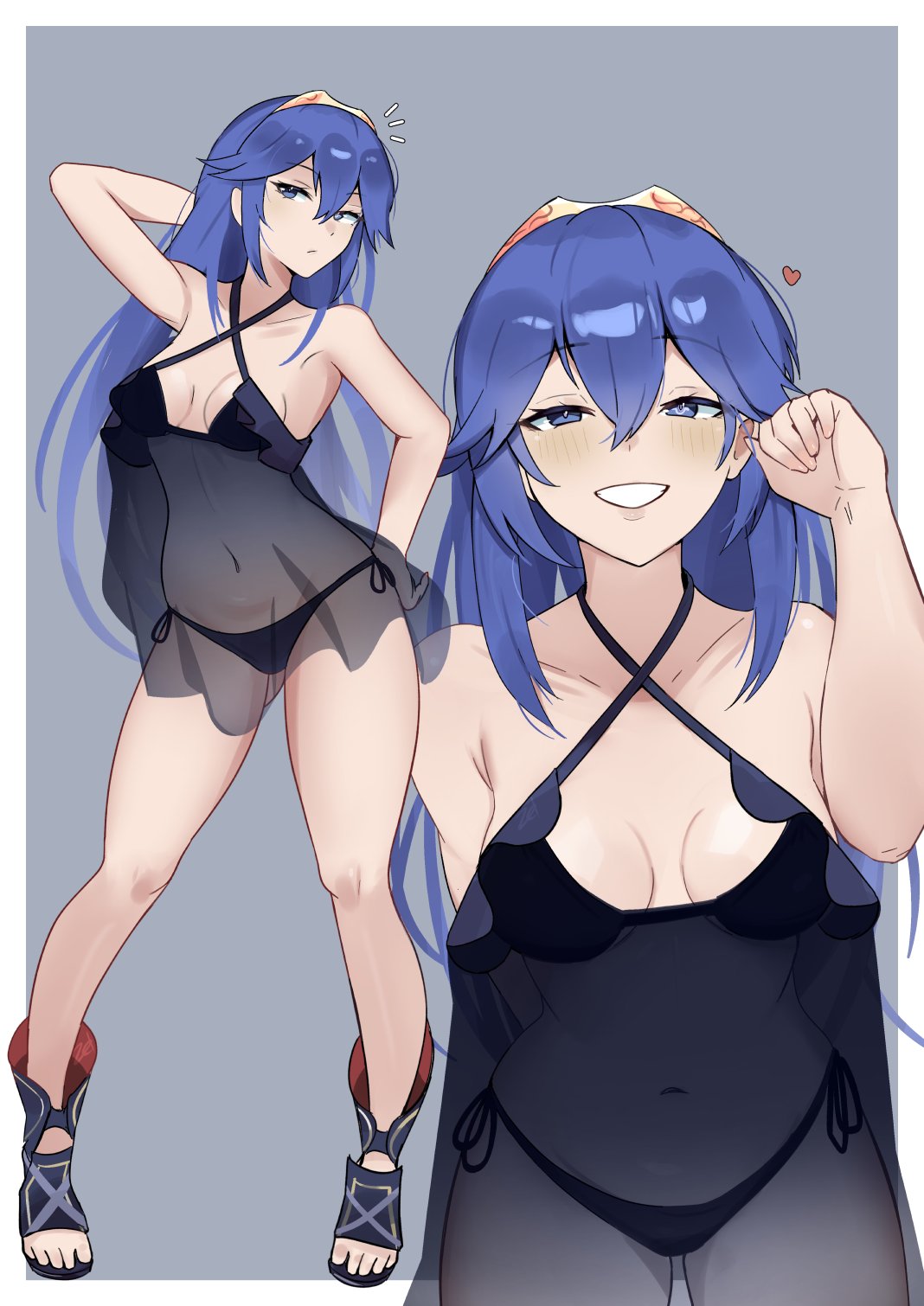 1girl 1girl 1girl alter_costume blue_bikini blue_eyes blue_hair blue_swimsuit Female_only fire_emblem fire_emblem_awakening fire_emblem_heroes lucina lucina_(fire_emblem) lucina_(summer)_(fire_emblem)medium_breasts nintendoficial_alternate_costume 泳衣 zet