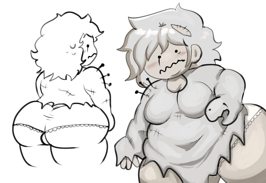 1boy 2024 屁股 ass_focus 秃头 beady_eyes 熊_(游戏) bear_alpha big_ass big_ass_(male) 脸红 胖乎乎的 chabby_male 衣服 服装 彩色 dot_eyes fat_ass frilled_pa​​nties gijinkagrossthing_(artist) 人性化 人性化男性male_focusmale_only 中等头发 moobs 超重 overweight_male 苍白皮肤内裤 丰满长袍 roblox roblox_game simple_background袜子木偶 曲线嘴 厚屁股 厚大腿大腿 大腿_比头大 卡通内衣 白色_背景 白色_头发 白色_内衣 白色_（熊）