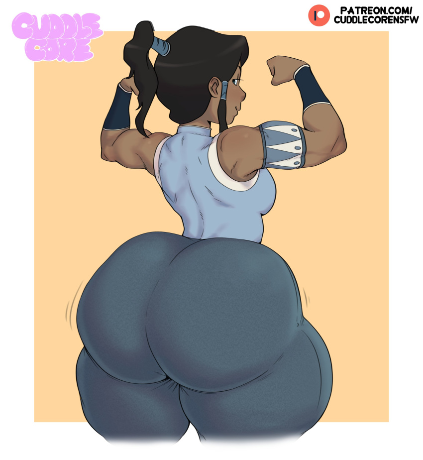 1girl 屁股 avatar_legends big_ass big_breasts blue_eyes Brown_hair bubble_butt 拥抱核心 dark-skinned_female dark_brown_hair fat_ass Female_only 弯曲巨大的屁股 korra big_asslooking_at_viewerlooking_back 马尾辫后视 the_avatar the_legend_of_korra*ickness_assick_thighs 大腿 water_tribe Wide_hips