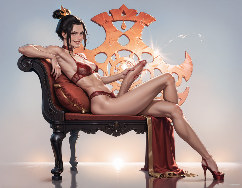 1futa ai_generate avatar:_the_last_airbender azula big_penis cum cumshot futa_only futanarigrabbing_own_penis巨大_鸡巴巨大_阴茎内衣solo_futa