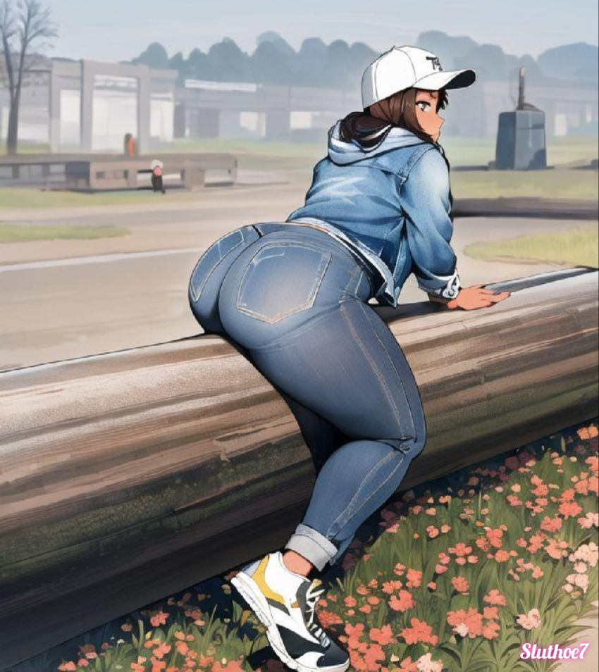 ai_生成的屁股大屁股坐在厚屁股树上