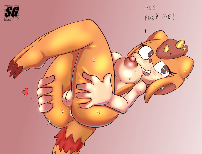 <3 1girl 2023 肛门 屁股 屁股张开 大乳房 黑眼睛 脸红 腮红线 乳房 英文文本 尖牙 手放在屁股上 心形瞳孔 双腿向上 蜥蜴 多彩身体 多彩尾巴 乳头 裸体 仰卧 张开嘴 橙色身体 呈现阴部 阴部 爬行动物 scalie sega silvergabe 刺猬索尼克(系列) 尖刺(解剖) 凝视太阳的蜥蜴 汗珠 出汗 尾巴 文本 凝视太阳的旅行 想要性