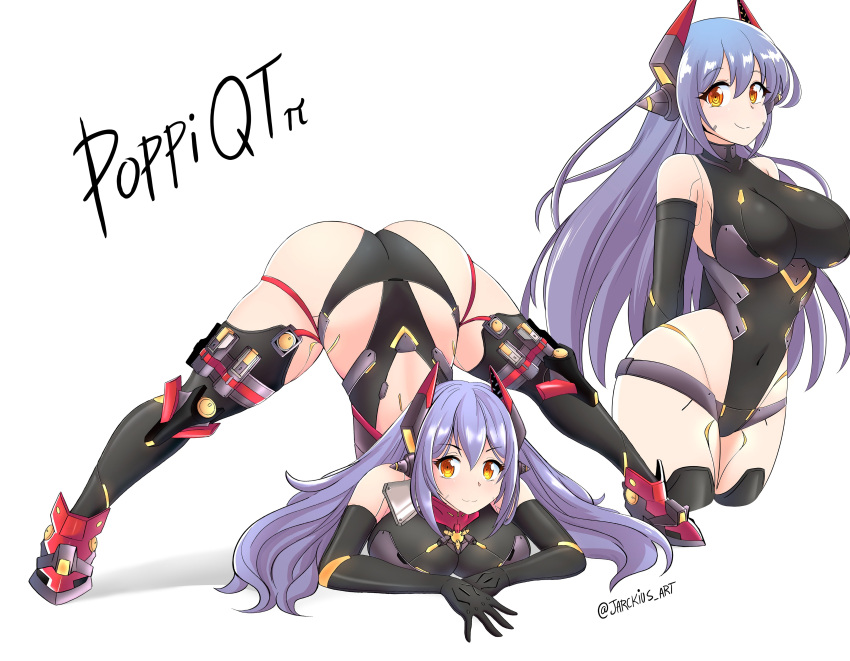 1girl 1girl 诱人的琥珀色眼睛屁股大胸 jack-o_pose jackochallenge jarckius lavender_hair nintendo poppi_(xenoblade) poppi_qtpi_(xenoblade) xenoblade_(series) xenoblade_chronicles_2