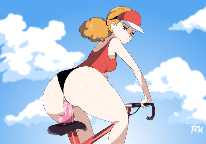 1girl 1girls 乳房 Breasts_out cyclist cyclist_(pokemon) 任天堂 乳头 裸体 裸体_女性 宠物小精灵 r3d Five tagme