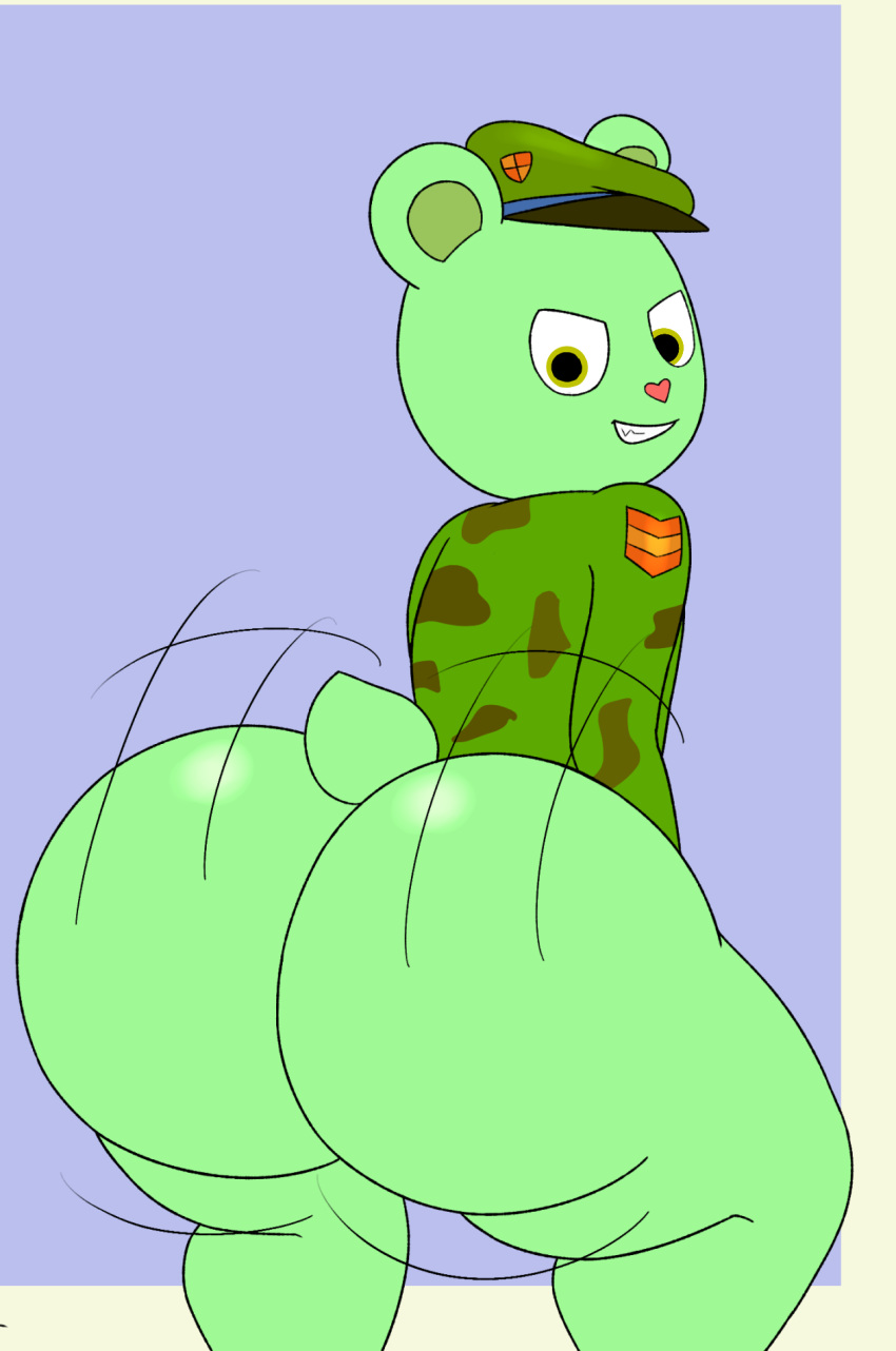 1boy 2024 anthro Army_jacket ass ass_focus asscheeks 熊贝雷帽 big_ass big_ass_(male) big_ass_cheeks 双性恋 bimale_male 深底 bubble_ass bubble_butt buttcheeks caked_up 迷彩_clothing child_bearing_hips dat_ass dat_butt 眉毛 fangs fat_ass fat_ass_femboy femboy femboy fliqpy fliqpy_(htf) 毛皮 毛茸茸的 green_eyes green_fur 咧嘴笑 happy_tree_friends 帽子 头饰 夹克 jiggling_ass 大屁股 男性male_assmale_focusmotion_linesmotion_outline 裸体 obsuniq 丰满的屁股 丰满的屁股反射_in_ass 圆形的屁股微笑 尾牙 厚厚的屁股 厚臀 厚大腿 电臀舞 电臀舞位置 熊 熊宽屁股宽臀
