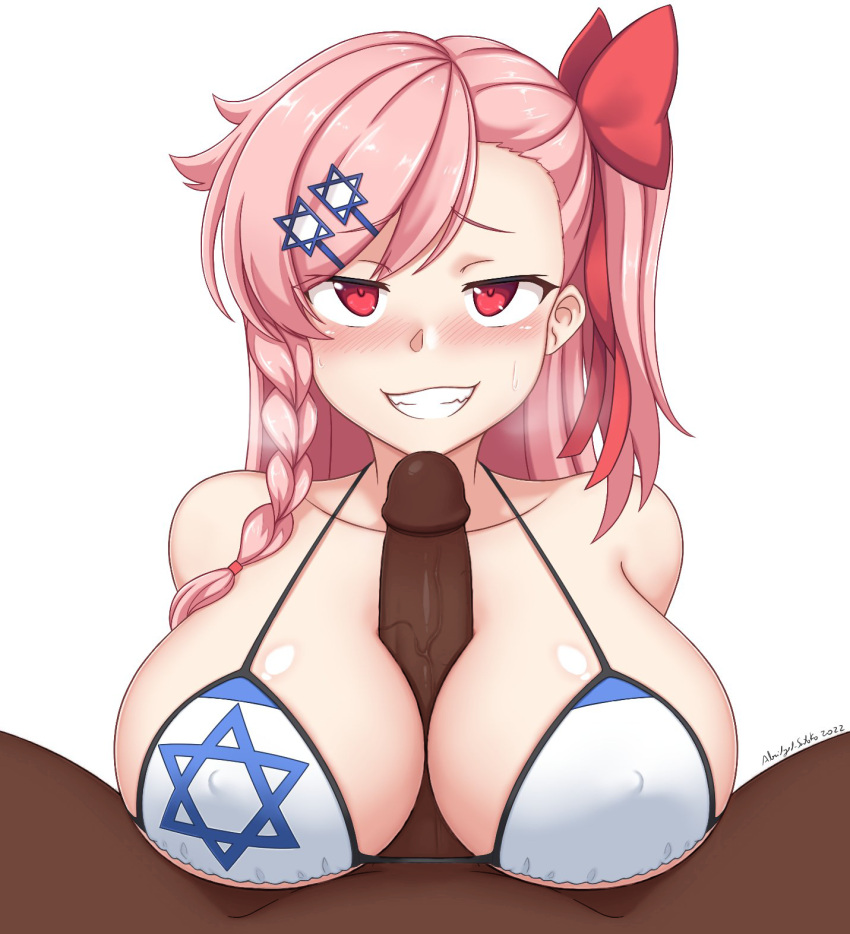 1boy 1girls 删节-satoko big_breasts black_penis 乳房 Clothes_paizuri Country girls'_frontline grin human human_only humanoid_penis 犹太人 jewish_female light-skinned_female light-skinned_male light_skinlooking_at_viewer negev_(girls_frontline) paizuri paizuri paizuri paizuri_under_clothes 微笑smile_at_viewer 沾沾自喜 source_request star_of_david titfuck_under_clothes