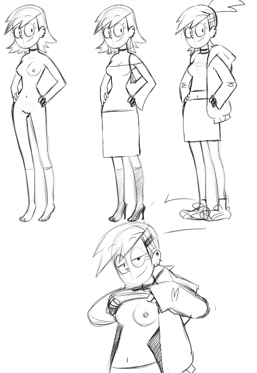 1girl 2d 2d_animation 2d_artwork 乳房 卡通_网络 drpizzaboi 福斯特's_home_for_imaginary_friends Frankie_foster 微笑 inkershikelooking_at_viewer 单色 乳头 乳头 裸体 裸体_女性马尾辫 马尾辫_头发 呈现presenting_breasts 微笑 smile_at_viewer smile_at_viewer